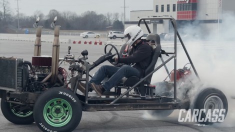 Construyendo un Go-Kart tamaño adulto con chasis de vertedero