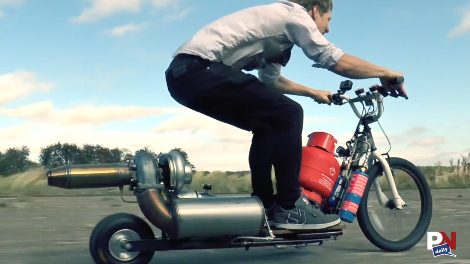 Slow Motion Engine, Algae Diesel Fuel, Tire Surprise, GM Warranty, And Turbo Jet Scooter