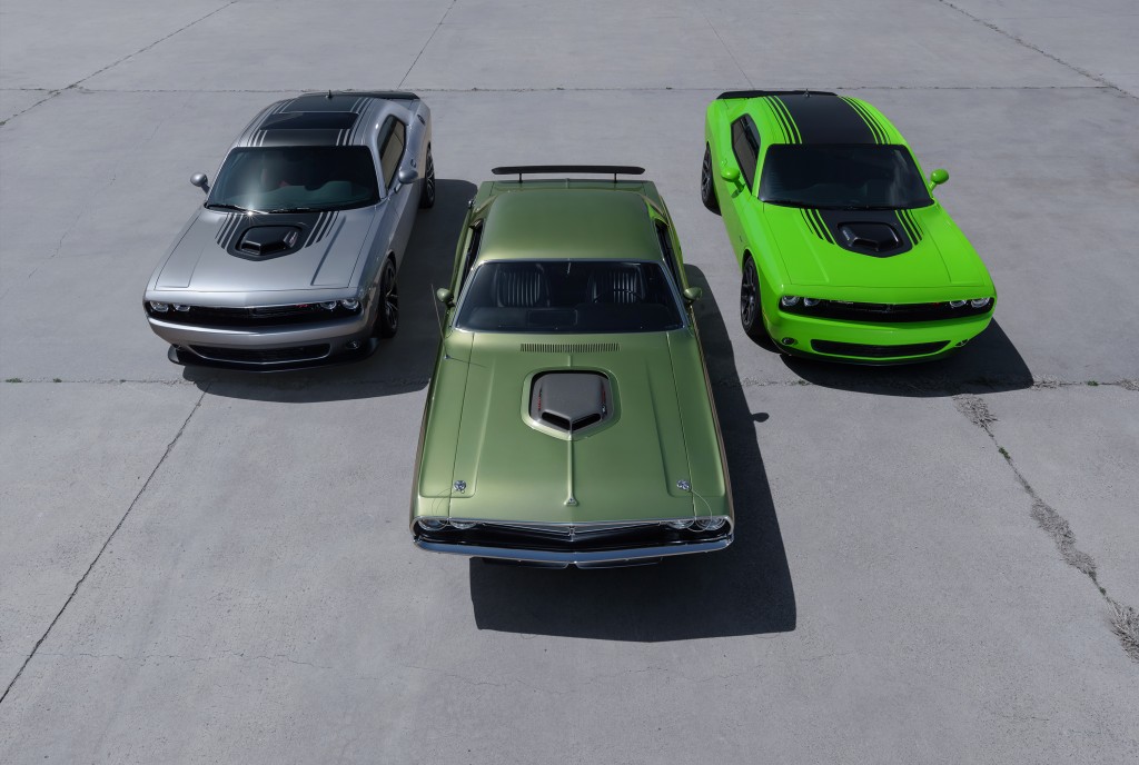 From Left to Right: 2015 Dodge Challenger 392 HEMI® Scat Pack S