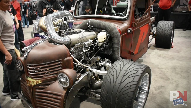 1946 Chevy Truck With A Modern Dodge Diesel Engine, Turbos, And Nitrous!