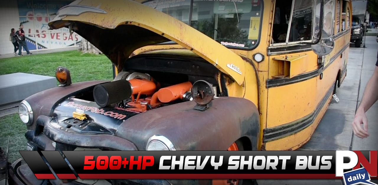 500+HP 1954 Chevy Short Bus With A Compound Turbo Cummins