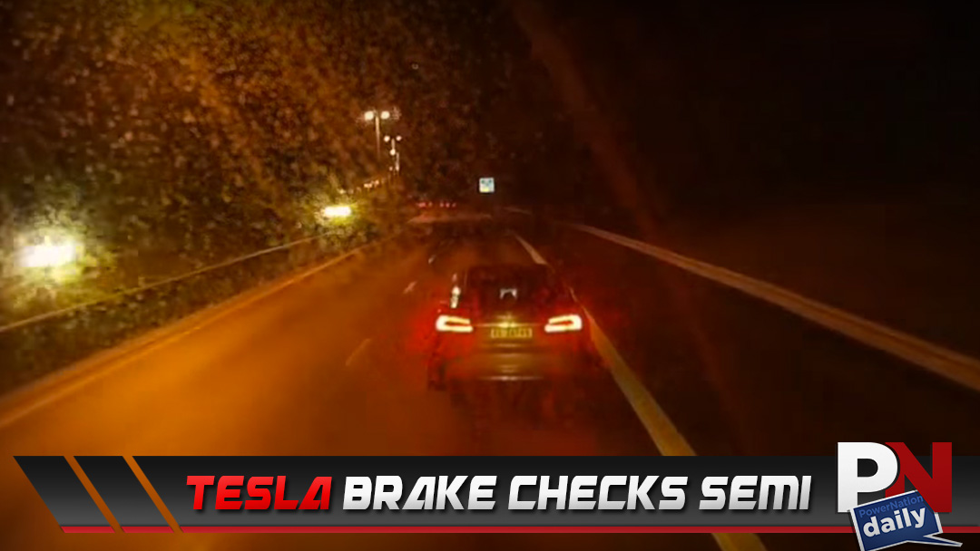 A Tesla Decides To Brake Check A Semi Truck!