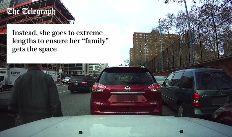 Parking In NYC Is Tough To Find... See What This Family Does To Cheat The System!