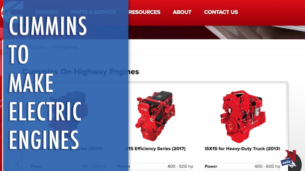 Cummins Developing An Electric Engine