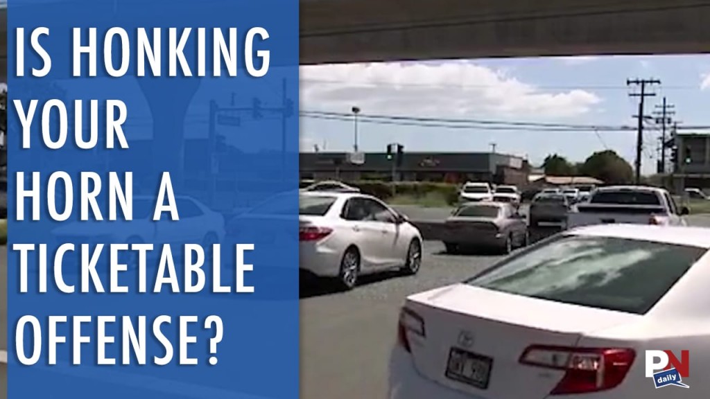Honking Your Horn Can Now Get You A Ticket