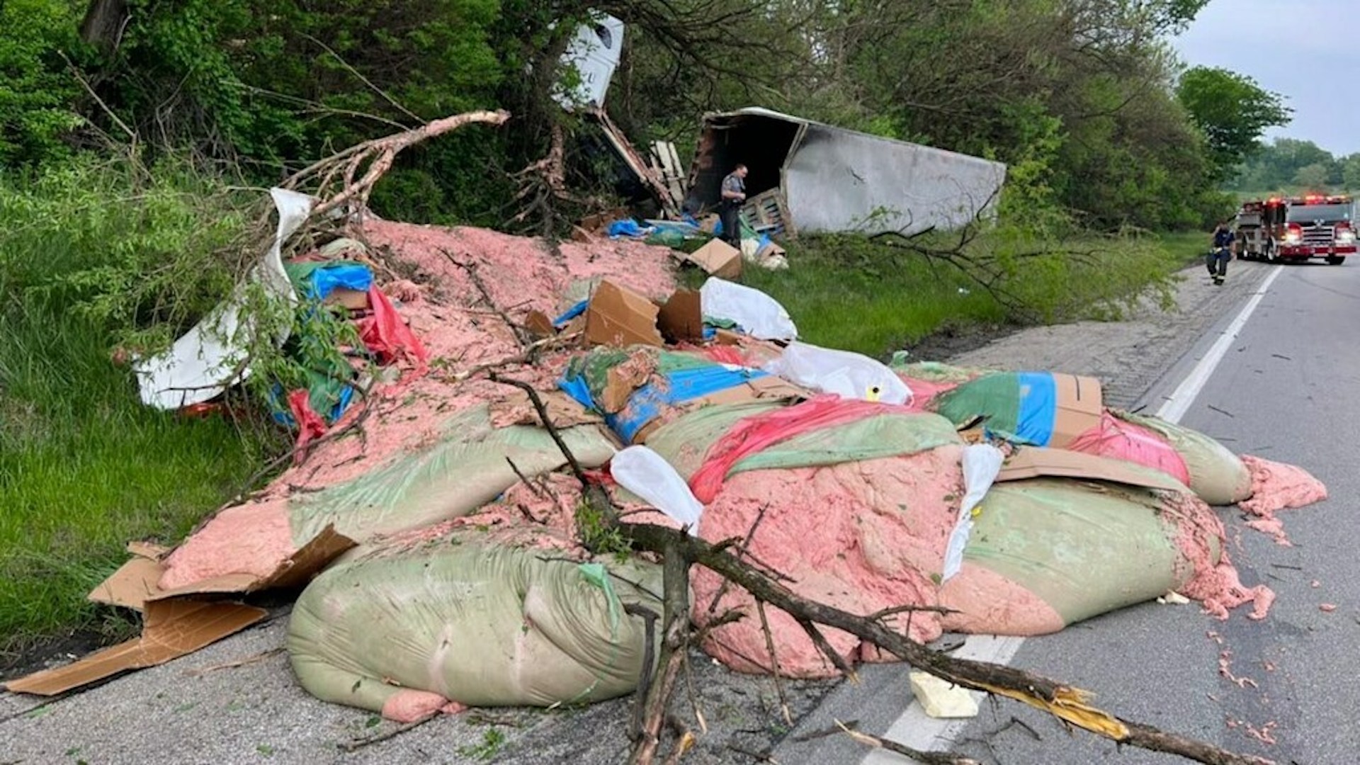 Truck Crash Spills 15,000 Pounds of Hot Dog Filler Onto Highway