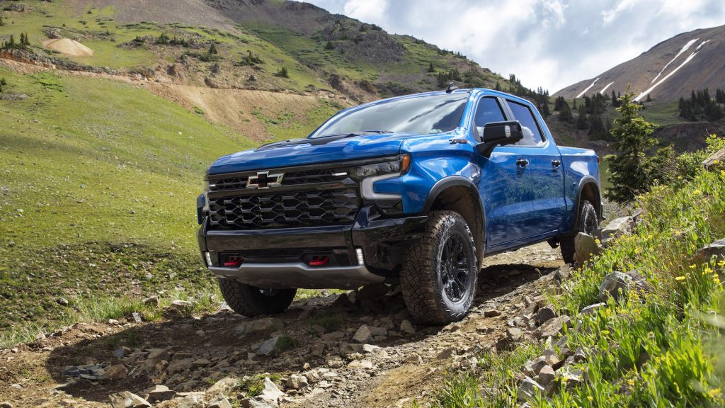 The 2022 Chevrolet Silverado ZR2 from GM's line of Pickup Trucks