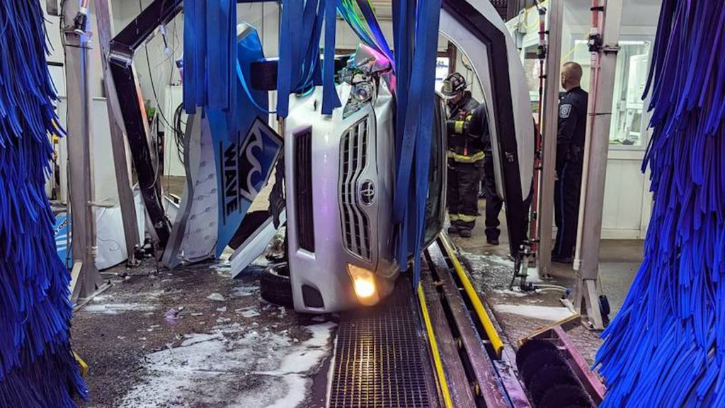 77YearOld Man Rescued After Flipping His Camry Inside a Car Wash