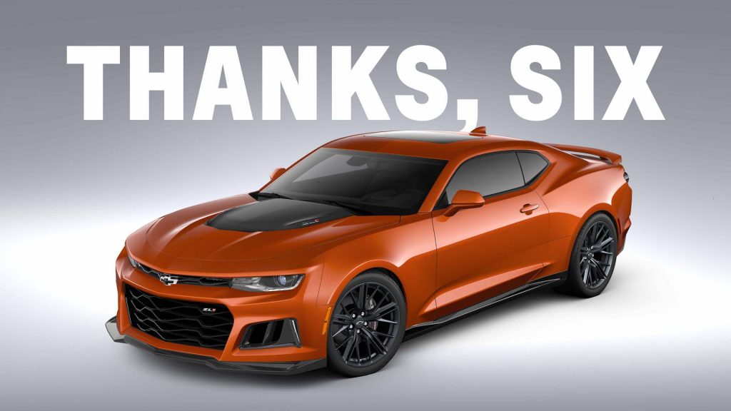 Press photo of the 2023 Chevrolet Camaro ZL1 1LE in Vivid Orange Metallic