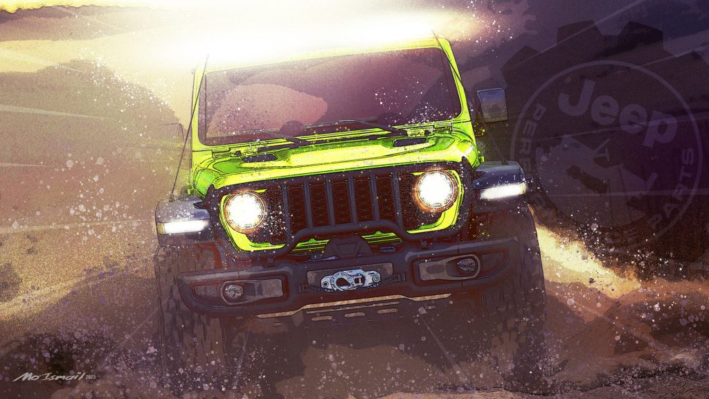 Press photo of a 2023 Jeep concept vehicle for the Moab Easter Jeep Safari