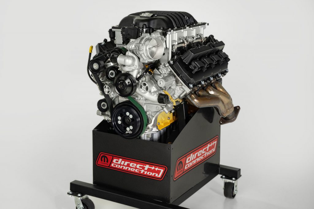 The 2023 Dodge Challenger SRT Demon 170 6.2-liter high output supercharged HEMI® engine.