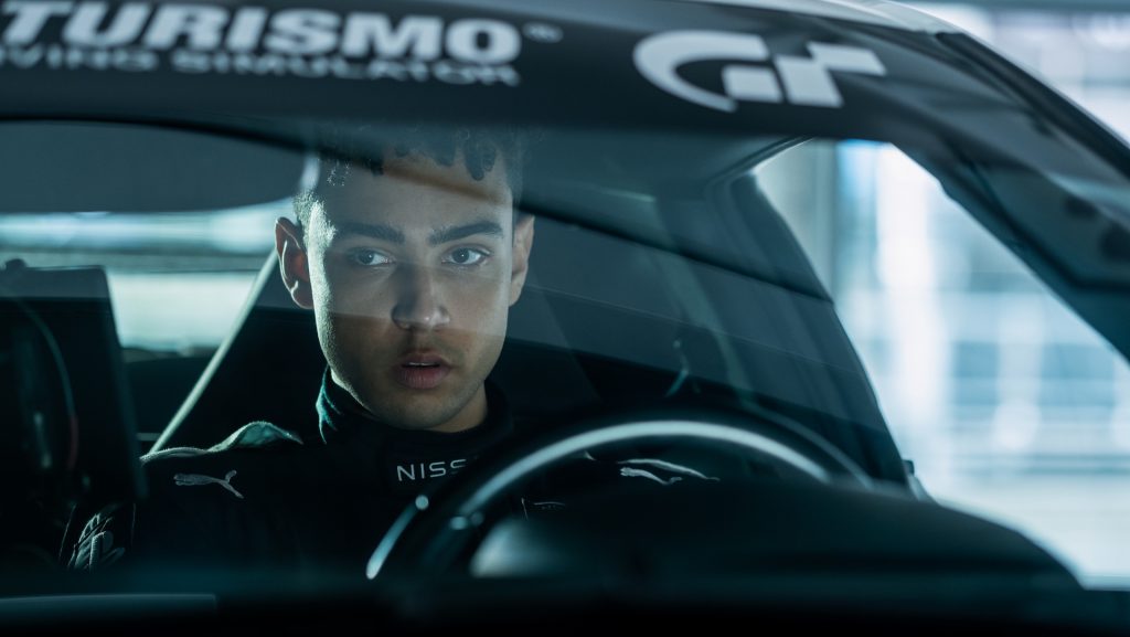 Archie Madekwe stars in Columbia Pictures GRAN TURISMO trailer. Photo by: Gordon Timpen
