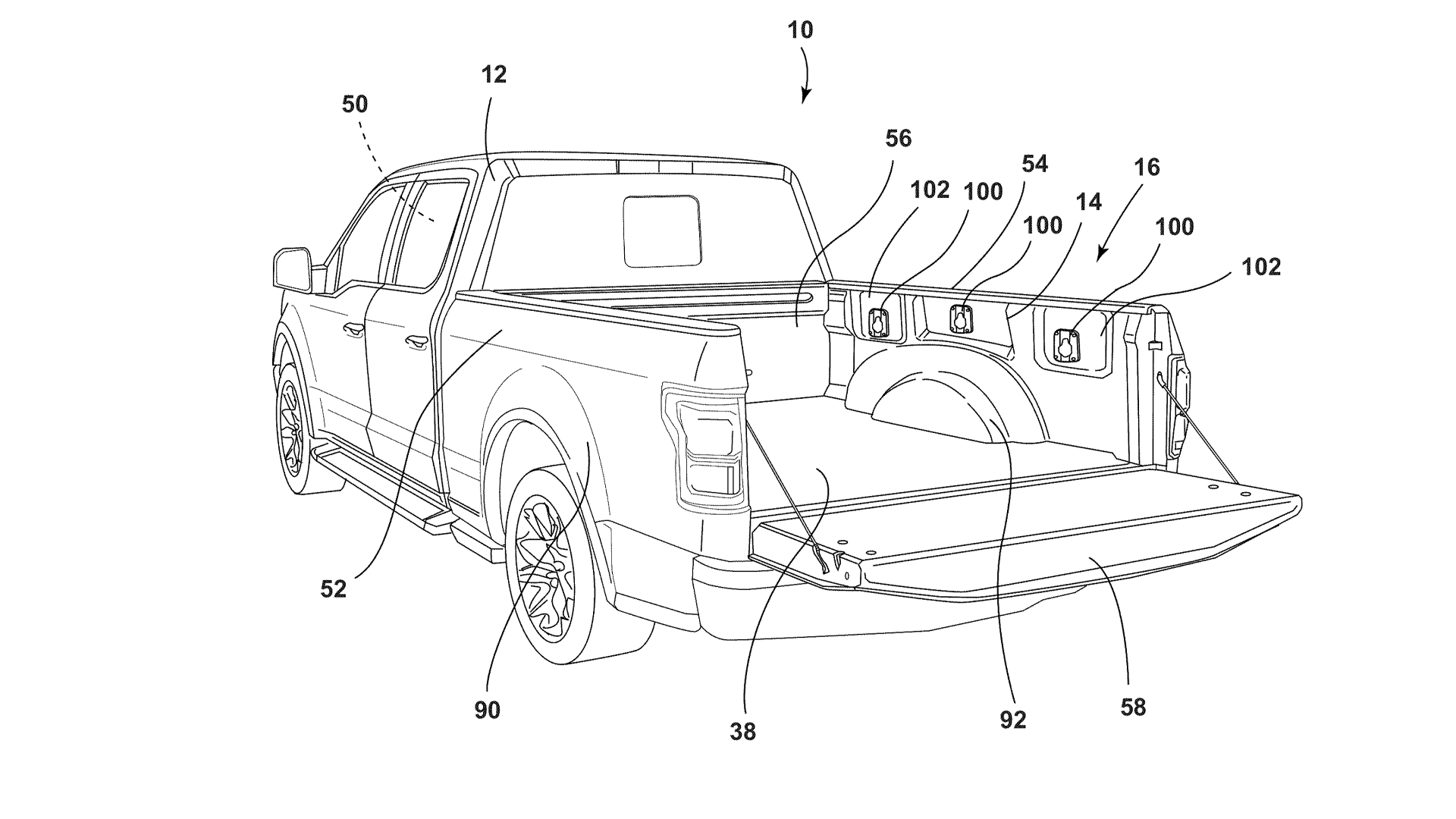 New Ford Truck Beds Could Have FoldOut Seats Built Into Them