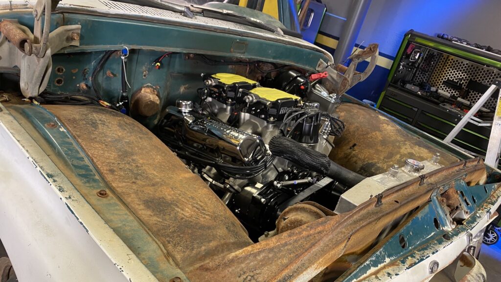 dropping a 587 HP FE Old-School Engine Into Our 1964 Ford Flatbed Shop Truck