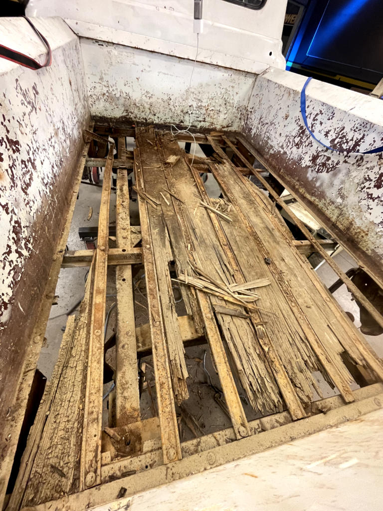 Old truck bed wood from original Killin' Time truck as featured in Clint Black's music video