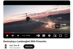 YouTuber Alex Choi Arrested After Dangerous Stunt Involving Fireworks and Lamborghini Goes Viral