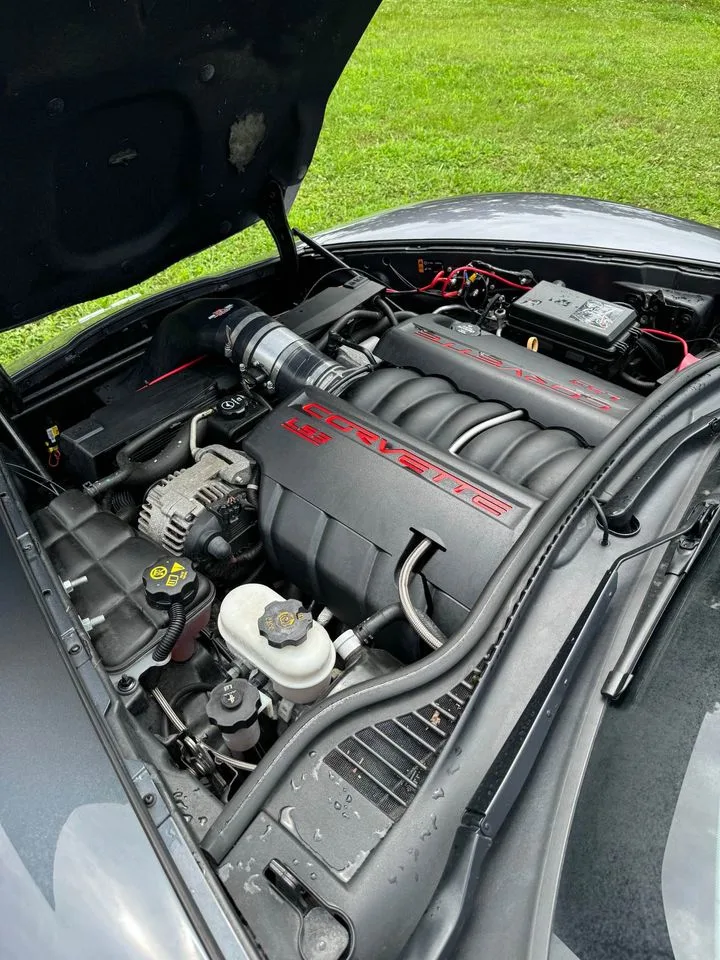 Under the hood of the lifted Corvette