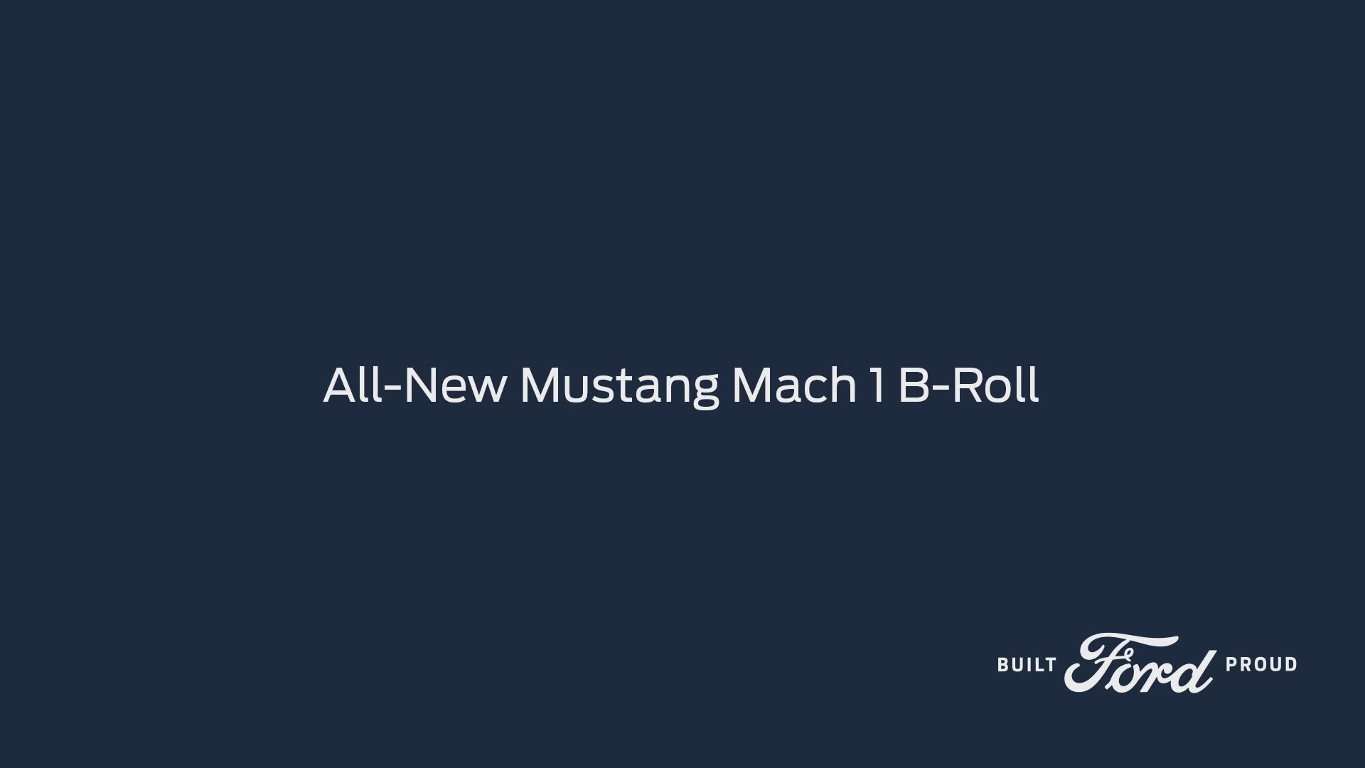 2021 Ford Mustang Mach 1 Reveal